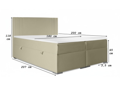 Doppelbett Polster Schlafzimmer Bett Modern Möbel Polsterbett Boxspringbett
