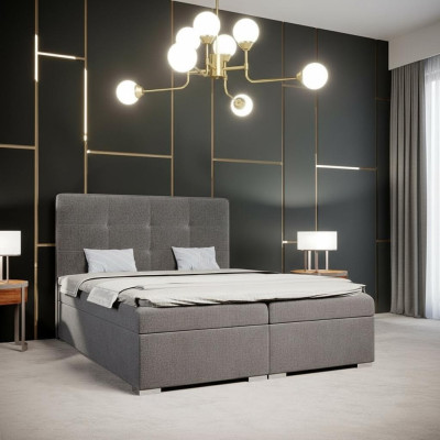 Bett Schlafzimmer Luxus Textil Möbel Polstermöbel Stil Boxspringbett
