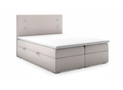 Schlafzimmer Bett Polster Modern Design Luxus Doppelbett Beige Boxspringbett