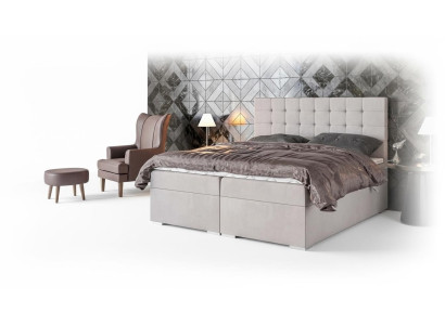 Bett Möbel Modern Design Doppelbett Luxus Schlafzimmer Textil Boxspringbett