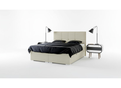 Schlafzimmer Bett Polster Stoff Design Luxus Möbel Doppelbett Boxspringbett