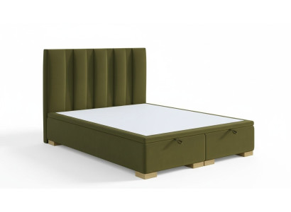 Schlafzimmer Bett Doppelbett Modern Designer Möbel Grün Polsterbett
