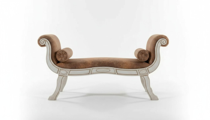 Klassische Wohnzimmer Sitzbank Designer Polsterbank Barock Stil Neu