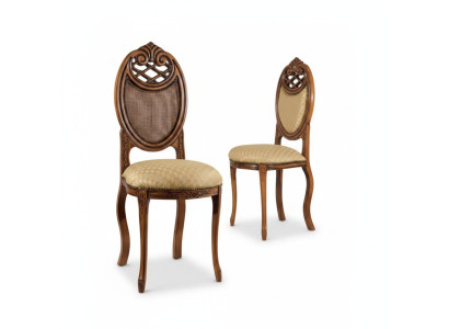Stuhl Möbel Design Polsterstuhl Esszimmerstuhl Klassisch Holz Bänke