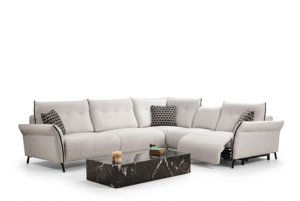 Ecksofa Wohnzimmer Sofa Couch Polster Textil Möbel Modern Designer Neu