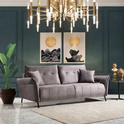 Sofa Couch Wohnzimmer Dreisitzer Polstersofa Luxus Design Möbel Modern Textil