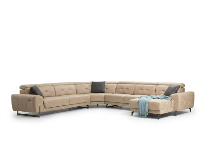Ecksofa U-Form Sitzmöbel Designer Sitzmöbel Modern Sofa Couch Polster