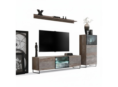 TV-Ständer Modern Regal Wohnzimmer Design Einrichtung Wohnwand Möbel