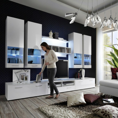 Wohnwand tv Ständer Sideboard Designer Modern Wohnzimmer Regale Holz Neu