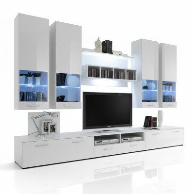 Wohnwand tv Ständer Sideboard Designer Modern Wohnzimmer Regale Holz Neu
