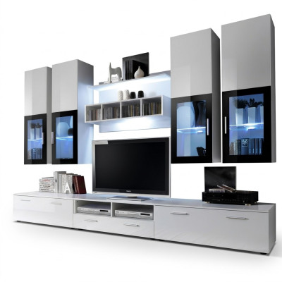 Wohnwand Einrichtung Wandschrank Design Holz Wandschrank Modern Garnitur