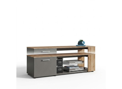 Luxus TV-Ständer Wohnzimmer Holz Kommode Designer Sideboard Wohnwand Neu