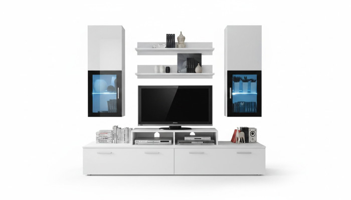 Wohnzimmer Komplett Wohnwand Regale Luxus Wandschrank Neu Einrichtung