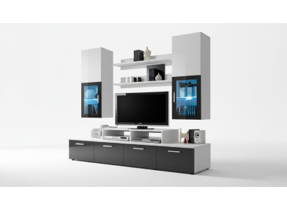 Wohnwand Komplett TV-Ständer Luxus Wandschrank Einrichtung Modern Designer