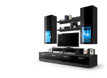 Wohnwand Holz Stil Modern Luxus Wohnzimmer Möbel Wandschrank Komplett