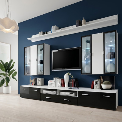 Wohnwand TV Ständer Luxus TV-Ständer Holz Modern Designer Wohnzimmer