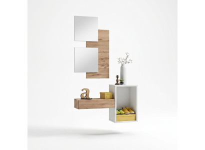 Flur Garderobe Möbel Moderne Design Wand Einrichtung Holz neu Diele