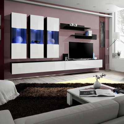 Moderne Designer Wohnwand TV Ständer Wand Regale Luxus Wohnzimmermöbel Neu