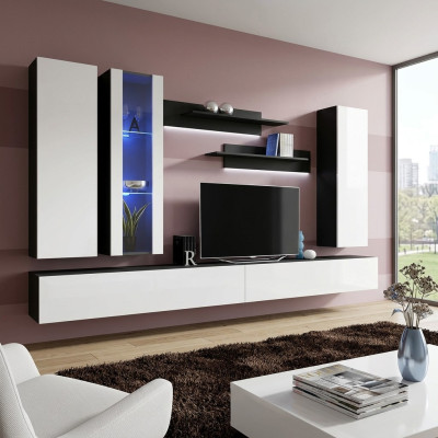 Luxus Wohnwand tv Ständer Holz Designer Modern Möbel Wohnzimmer Neu
