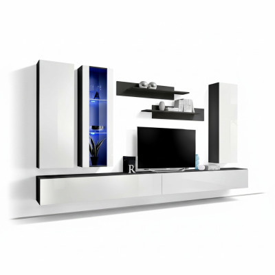 Luxus Wohnwand tv Ständer Holz Designer Modern Möbel Wohnzimmer Neu