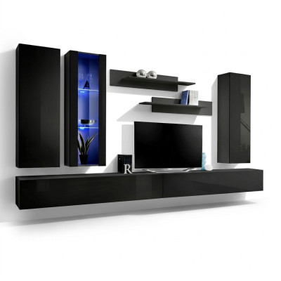 TV-Ständer Modern Wand Regal Wohnzimmer Design Einrichtung Wohnwand Möbel