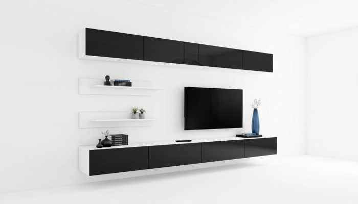 Wandschrank Wohnzimmer tv Ständer Luxus Wohnwand Holzmöbel Neu Modern