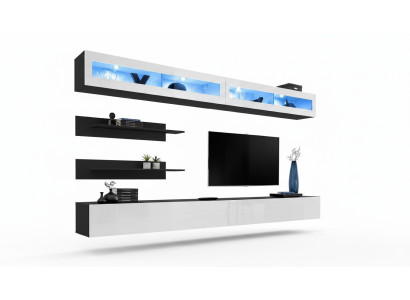 Wohnwand Wohnzimmer-Set Wandschrank Lowboard Wandregal TV-Ständer Neu