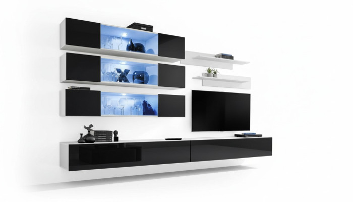 Luxus Neu Wohnwand Designer Modern Wohnzimmer Set Wandschrank Lowboard