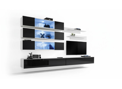 Luxus Neu Wohnwand Designer Modern Wohnzimmer Set Wandschrank Lowboard