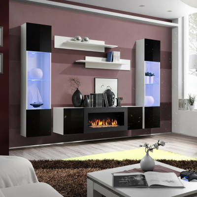 Wohnzimmer Wohnwand TV-Ständer Regal Luxus Design Set 5 tlg Modern Möbel Neu