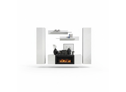 Modern Wohnwand Designer Einrichtung Wand Regale Hänge Vitrine Sideboard Neu