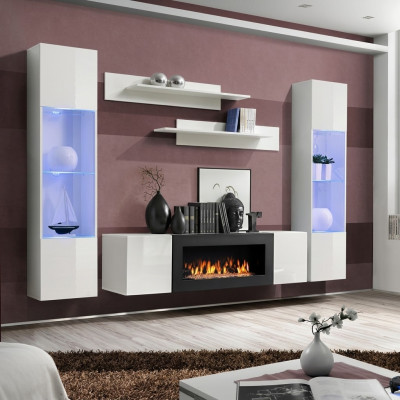 Modern Wohnzimmermöbel Designer Wohnwand Wandregale Sideboard Einrichtung