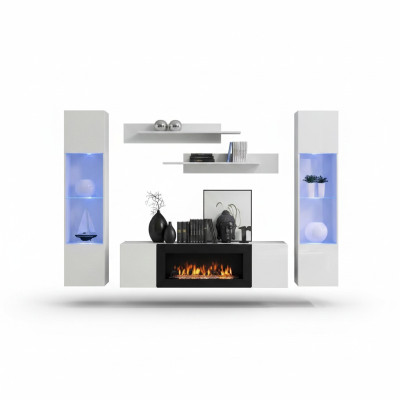 Modern Wohnzimmermöbel Designer Wohnwand Wandregale Sideboard Einrichtung