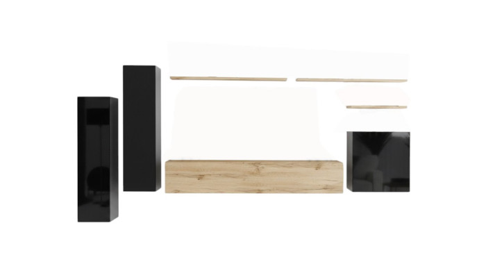 Komplette 7tlg Wandschrank Wohnwand Wohnzimmer Luxus Einrichtung Moderne Möbel
