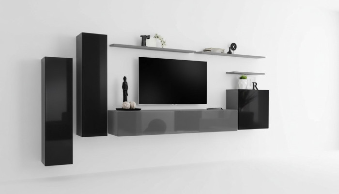 Modern Wohnwand Luxus Design Wohnzimmermöbel Wandschrank Wandregal Neu