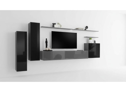 Modern Wohnwand Luxus Design Wohnzimmermöbel Wandschrank Wandregal Neu