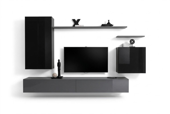 Wohnwand Sideboard Wandregal tv Schrank Regal Wandschrank Wohnzimmer Möbel