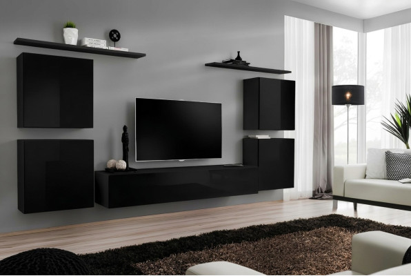 Wohnzimmer Wandregal Einrichtung Wohnwand Luxus Komplett Set Wandschrank