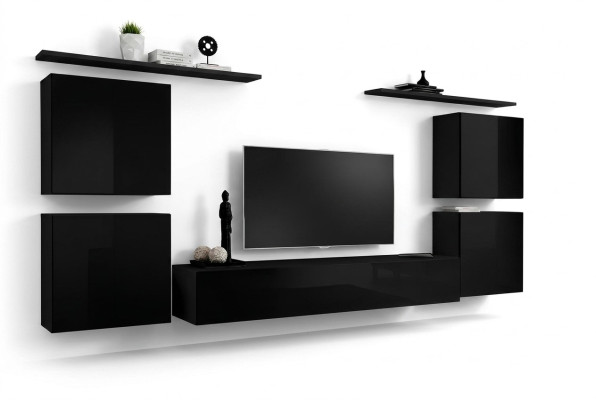 Wohnzimmer Wandregal Einrichtung Wohnwand Luxus Komplett Set Wandschrank