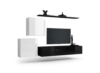 Wohnwand Holzmöbel Komplett 4tlg Luxus Neu 2x Wandschrank TV Ständer Design