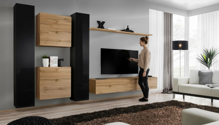 Designer Wohnzimmer Möbel 4x Wandschrank Luxus Einrichtung Hänge Schrank