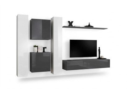 Grau Wandschrank Wohnzimmer Wand Regal Design Wand Schrank Modern Einrichtung