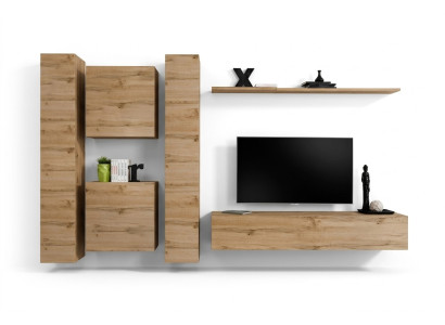 Wand Schrank Wohnzimmer Designer Wohnwand Wand Regal Holz Wandschrank