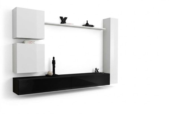 Design Wohnwand Sideboard 3x Schrank TV-Ständer Set 6tlg.Holzmöbel Stil Designer