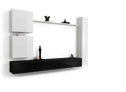 Design Wohnwand Sideboard 3x Schrank TV-Ständer Set 6tlg.Holzmöbel Stil Designer