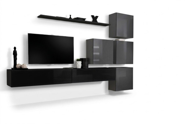 Wohnzimmer Design Komplett Wohnwand Wandschrank Luxus Garnitur Schrank