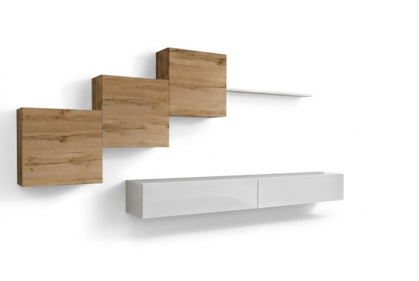 Luxus Set 6tlg Wohnwand Einrichtung Garnitur Wandregal Designer Wohnzimmermöbel