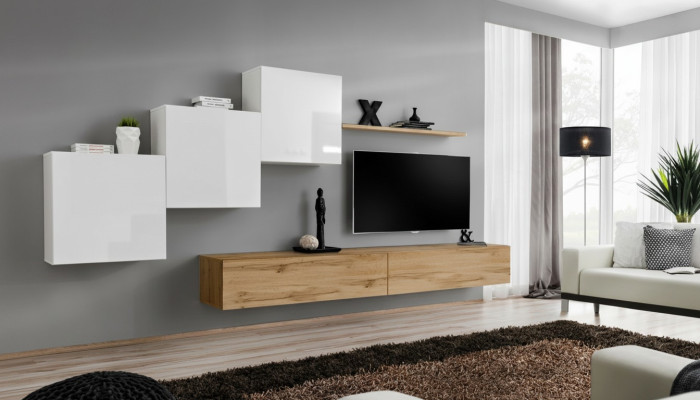Wohnzimmer Tv-Ständer 3x Wandschrank Wandregal Luxus Design Sideboarad Wohnwand