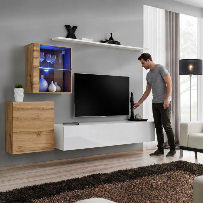 Design Luxus Wohnwand Regal Wand Schrank Vitrine Regale Wohn Zimmer Einrichtung