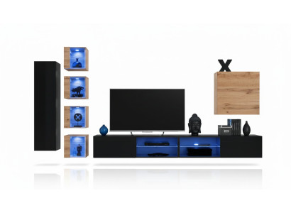Modern Möbel Designer Wohnwand Einrichtung Luxus Garnitur Neu Wandschrank